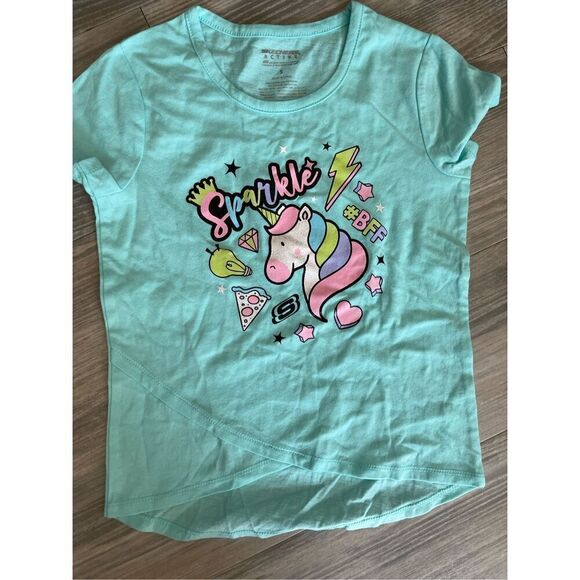 NWOT Skechers Active girls bundle of 6 t-shirts & tanks Size 5 - Picture 4 of 7